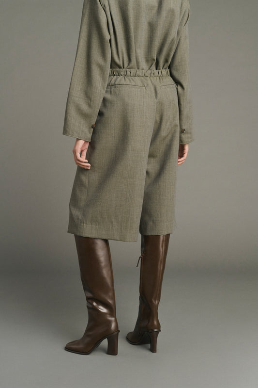 Louison Bermuda shorts - Sage Green - Wool - Women