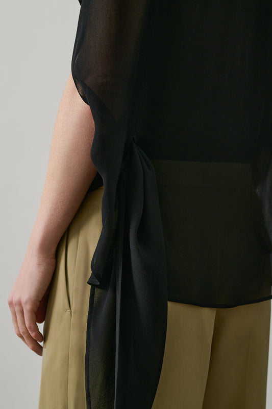 Blouse Françoise - Noir - Viscose - Femme