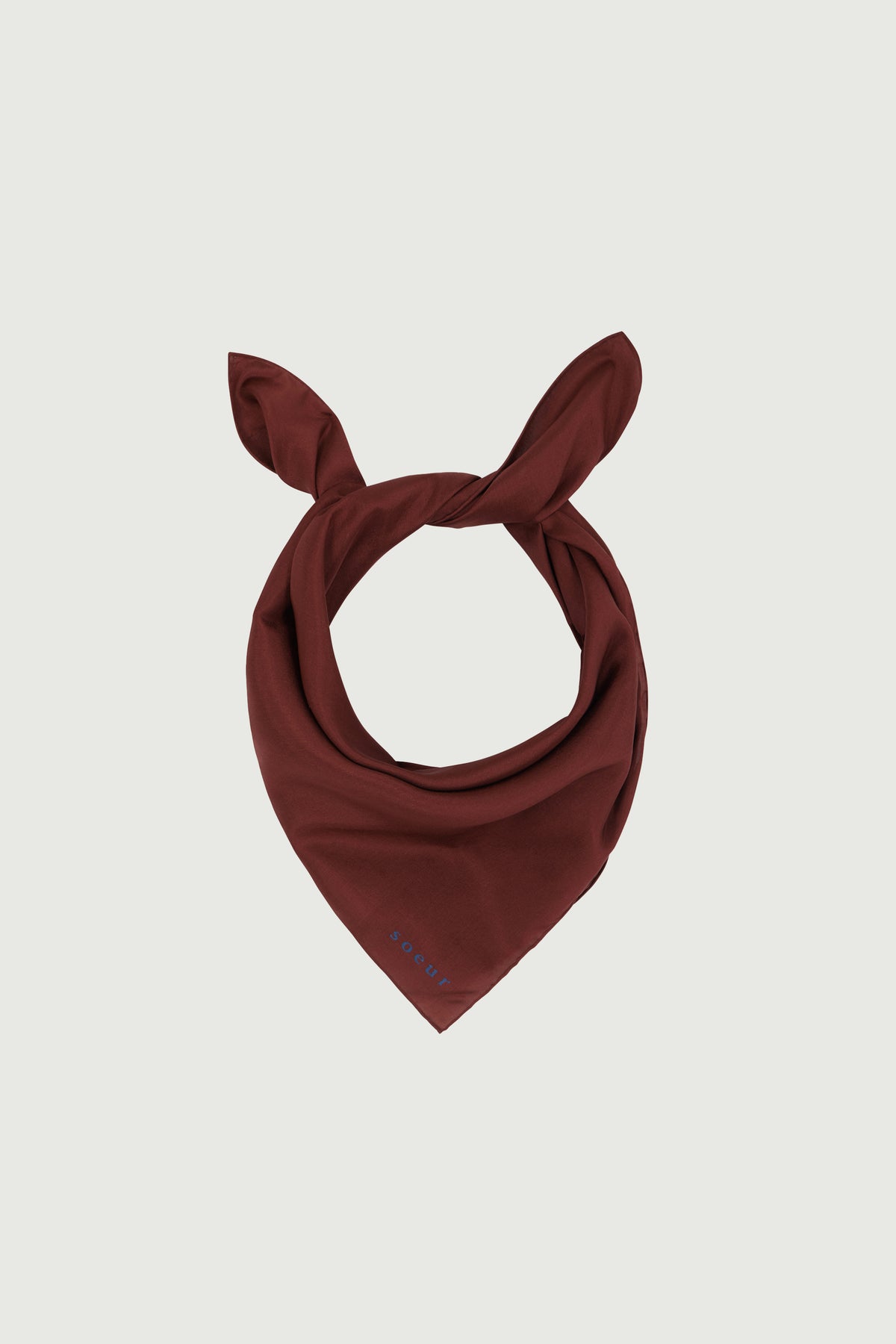 Square Scarf - Mahogany - Silk - Women