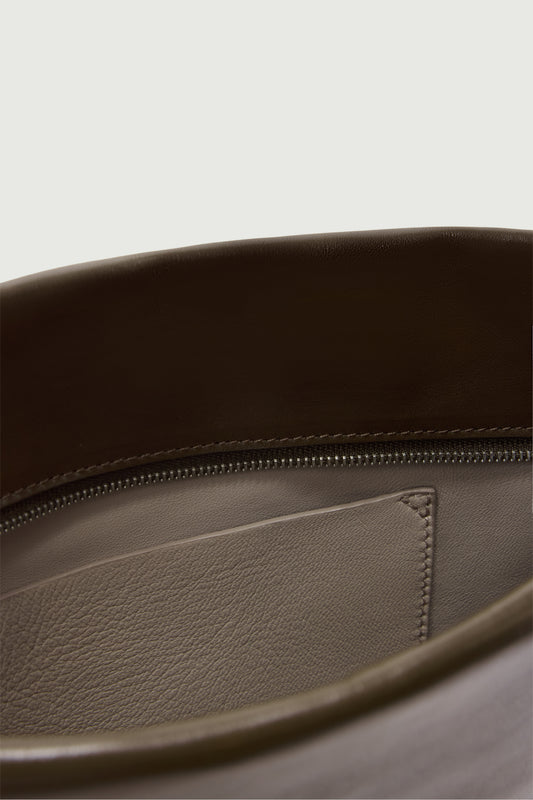 Gia Tote Bag - Khaki - Leather - Women