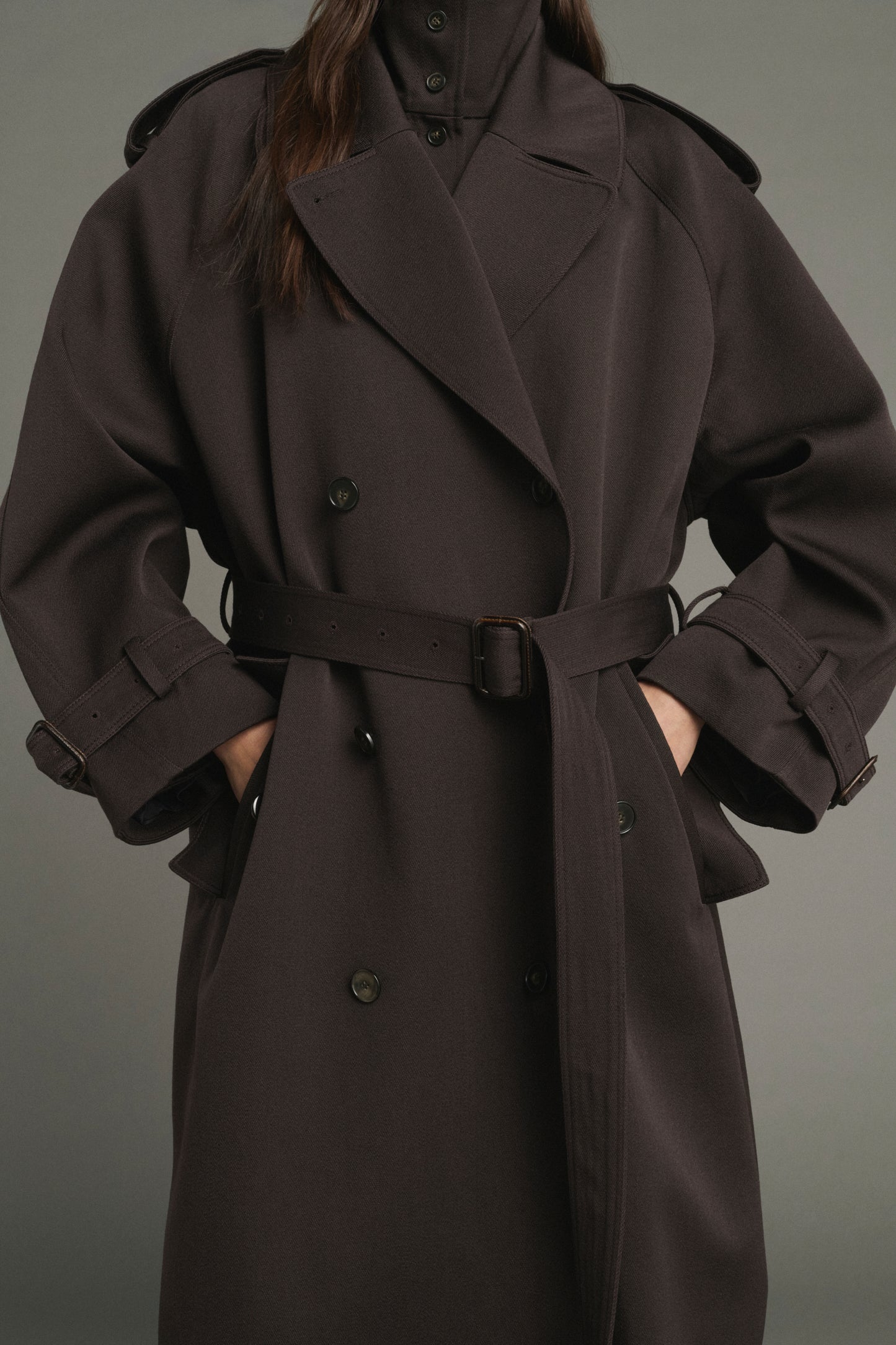 Lazare Coat - Ebony - Wool - Women