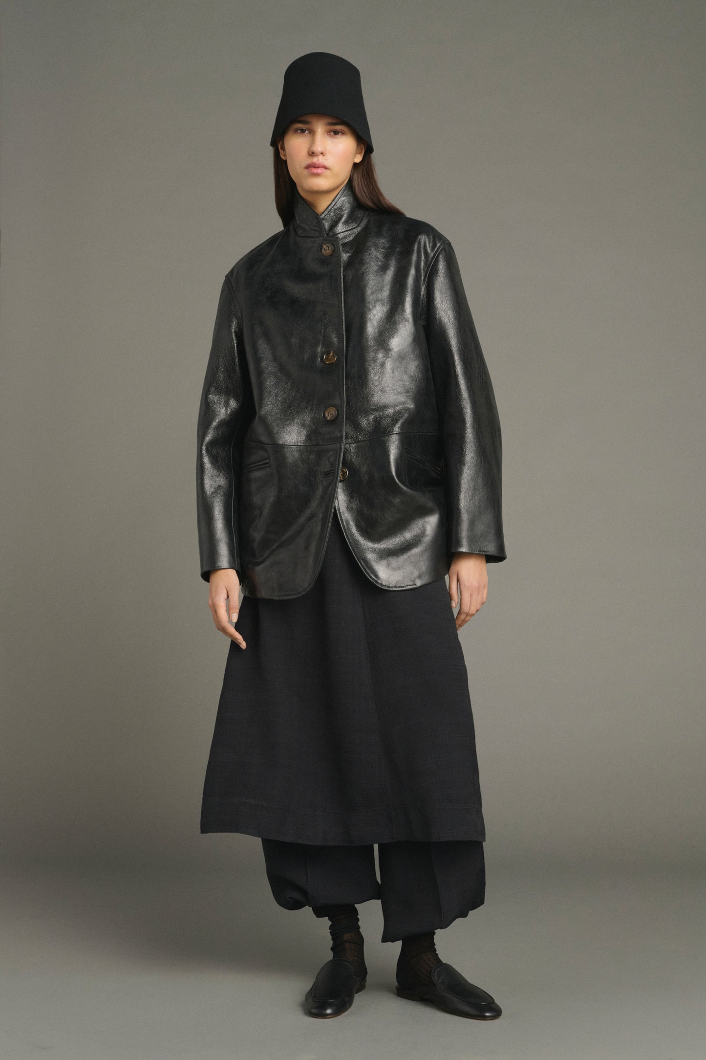 Luciano jacket - Black - Leather - Women
