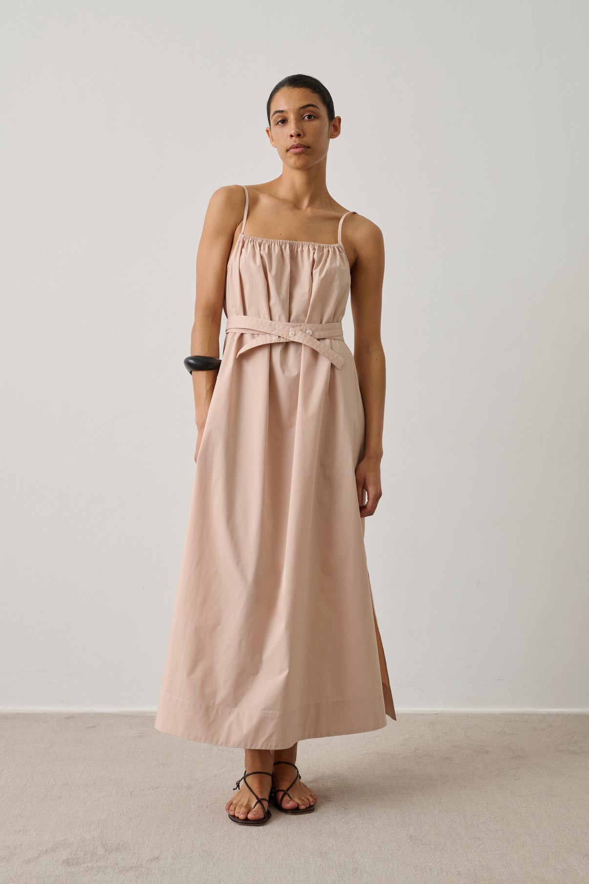 Heidi dress - Blush Pink - Cotton - Women vue 1