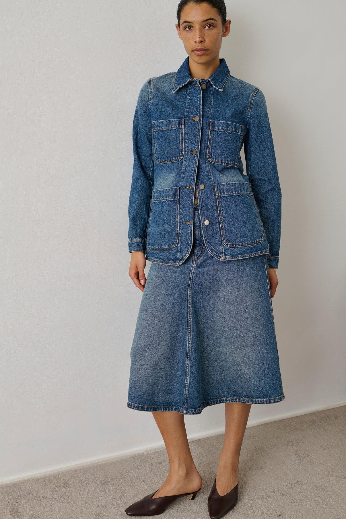Garry Jacket - Blue - Cotton - Women vue 1
