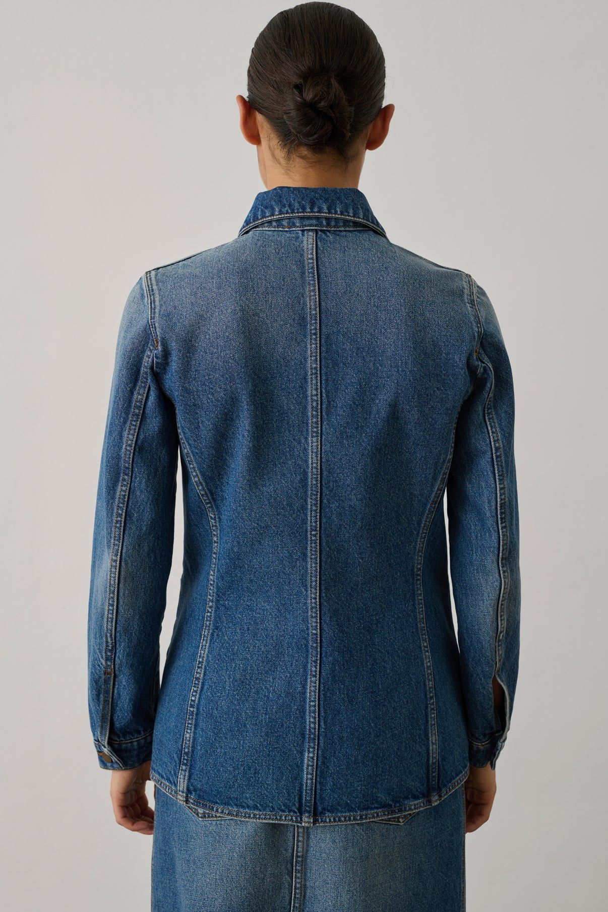 Garry Jacket - Blue - Cotton - Women vue 2
