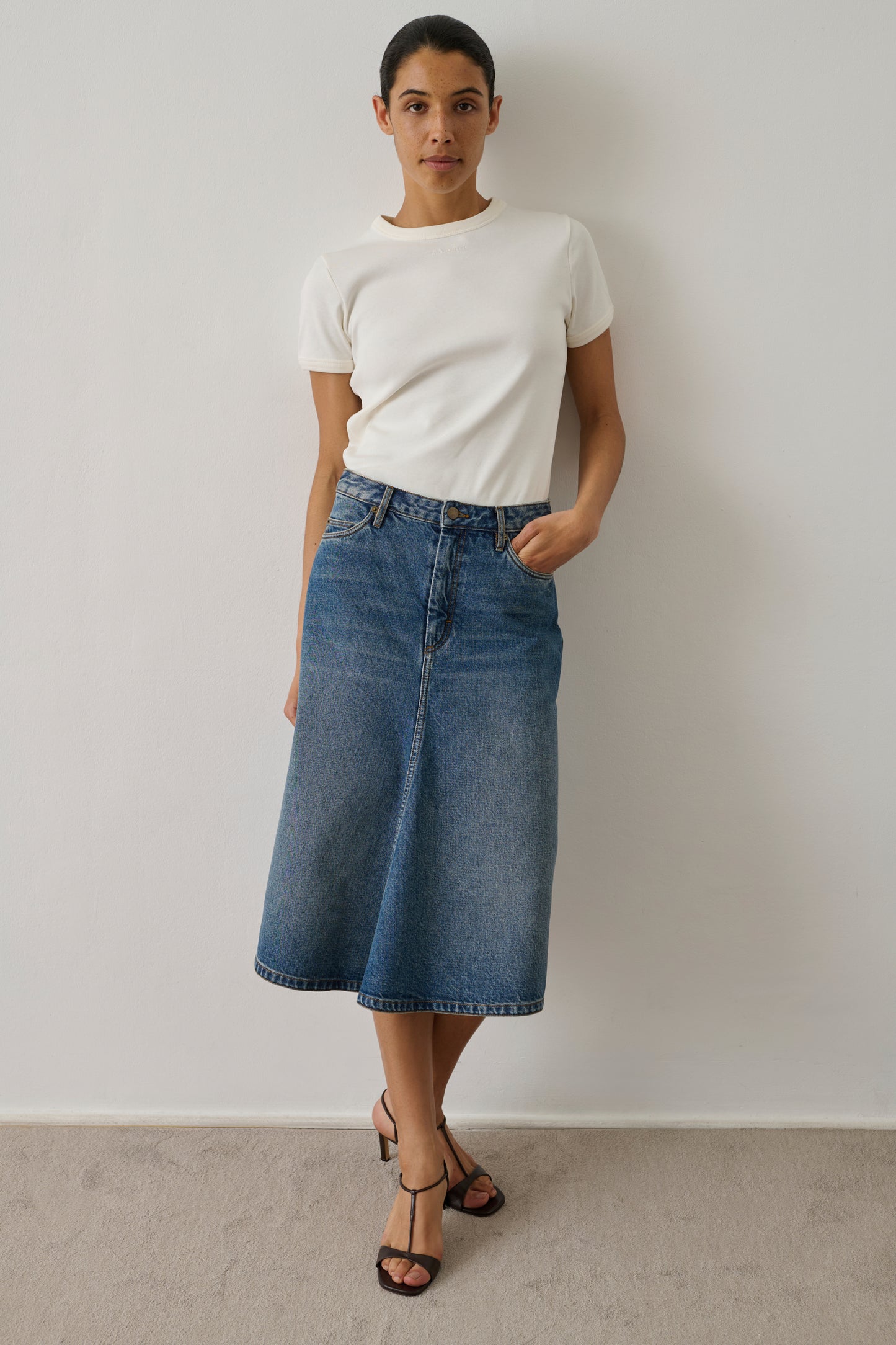 Halo skirt - Blue - Cotton - Women