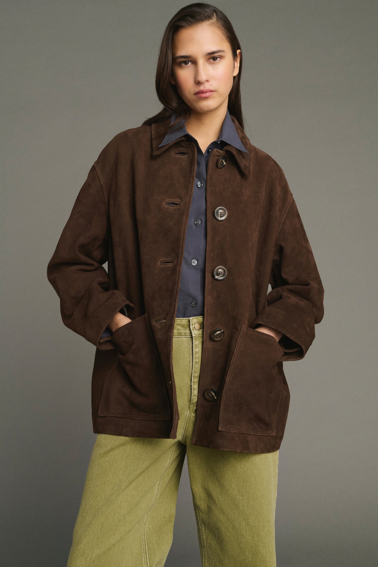 Vincenzo jacket - Ebony - Leather - Women vue 3