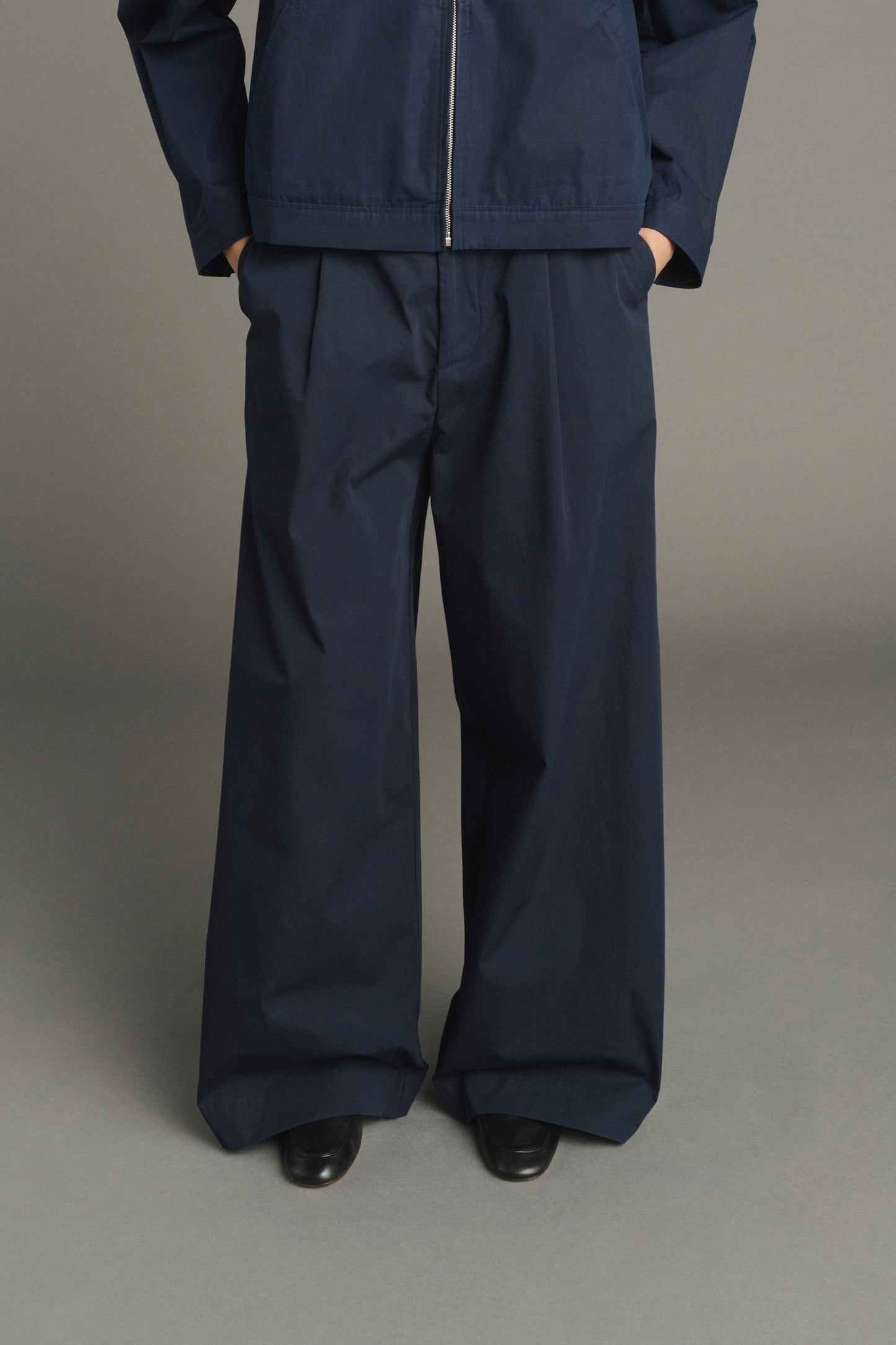 Trousers Hugues - Navy - Cotton - Women