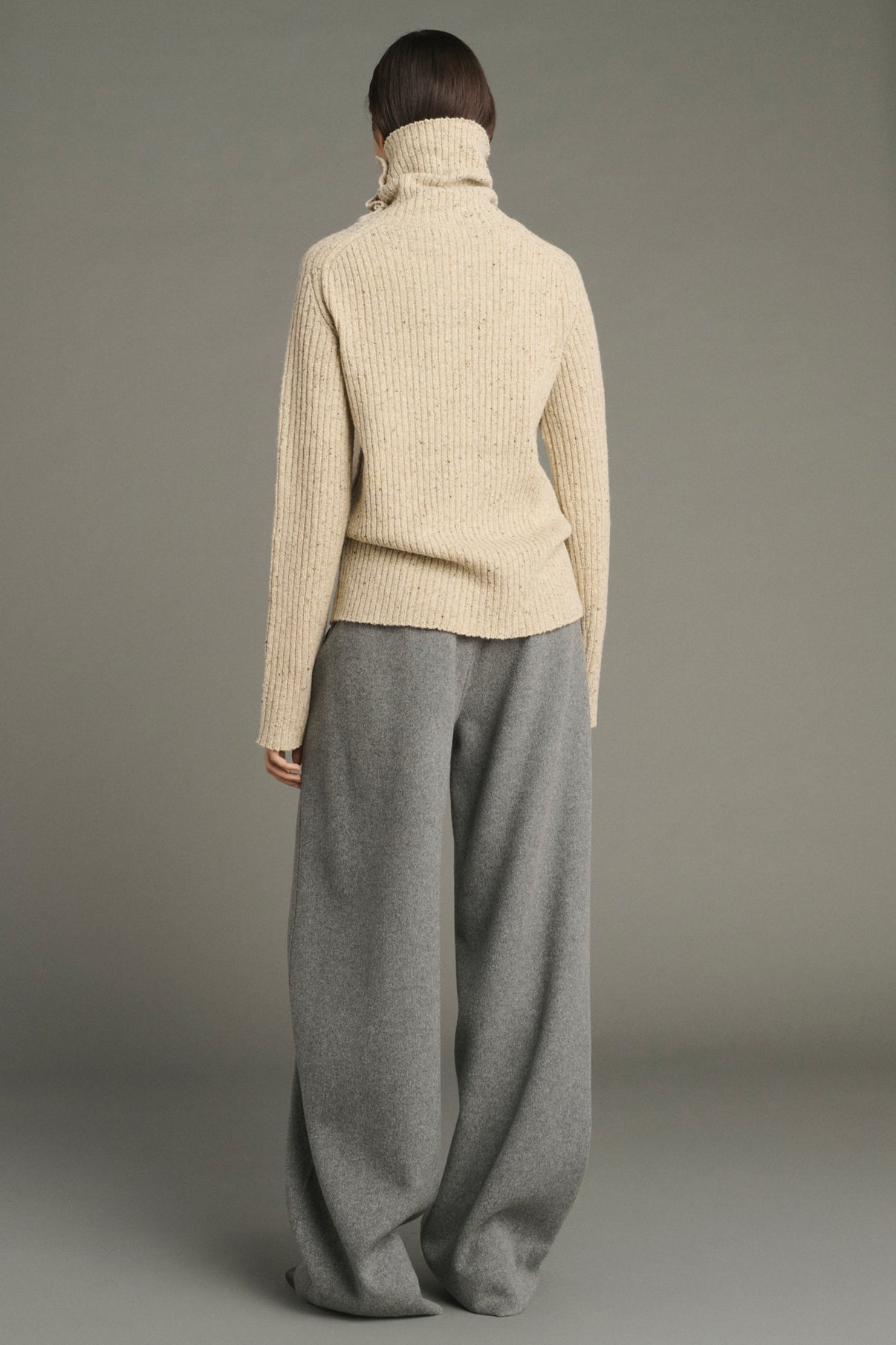 Joey pullover - Light Beige - Wool - Women vue 2