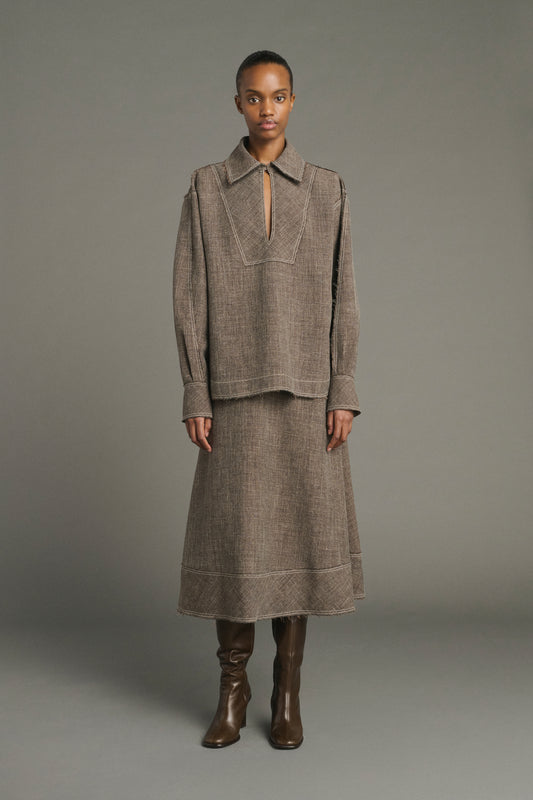 Jana Blouse - Brown Marl - Women