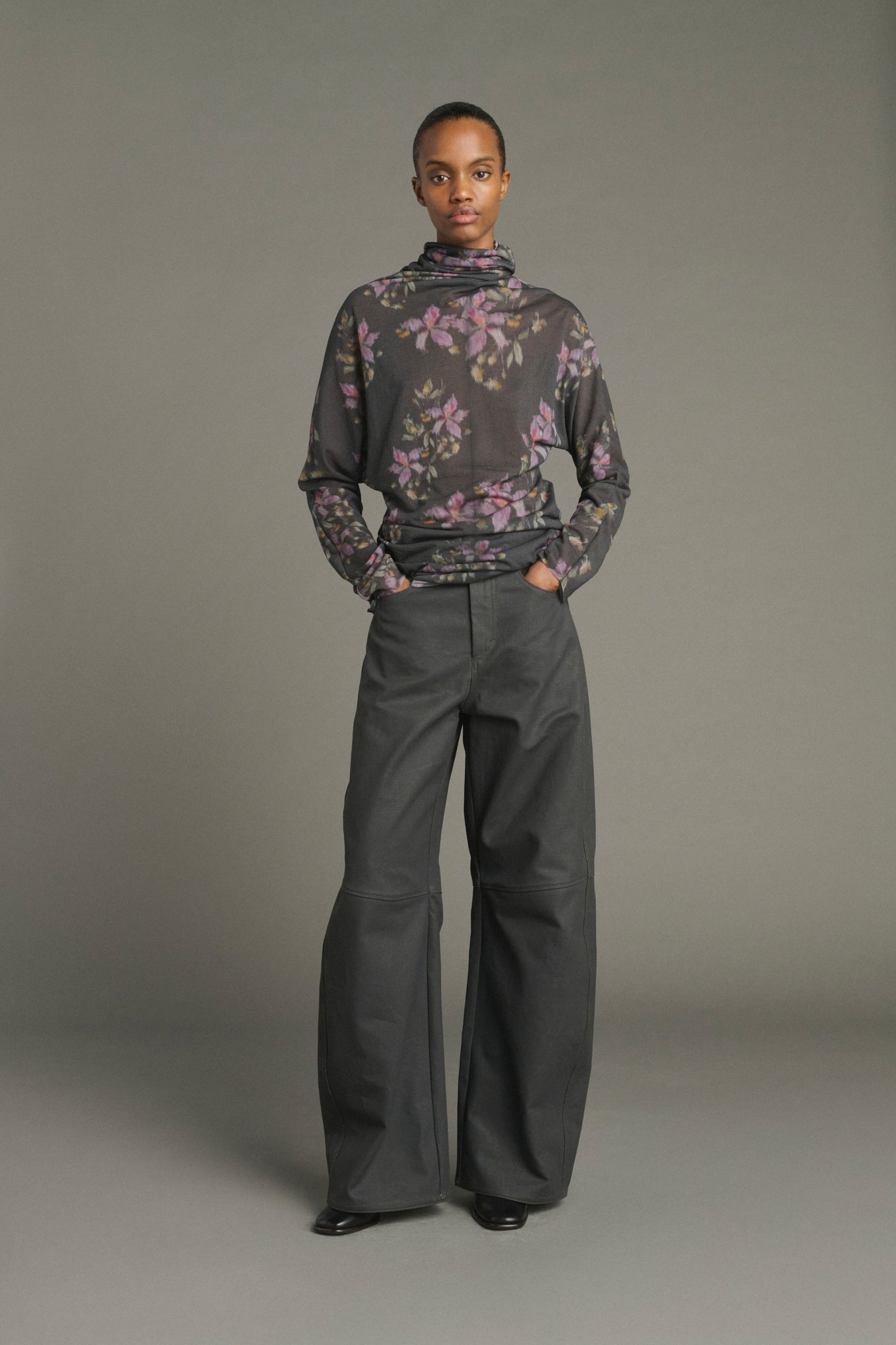T-shirt Lisia - Anthracite/Violet - Cotton - Women