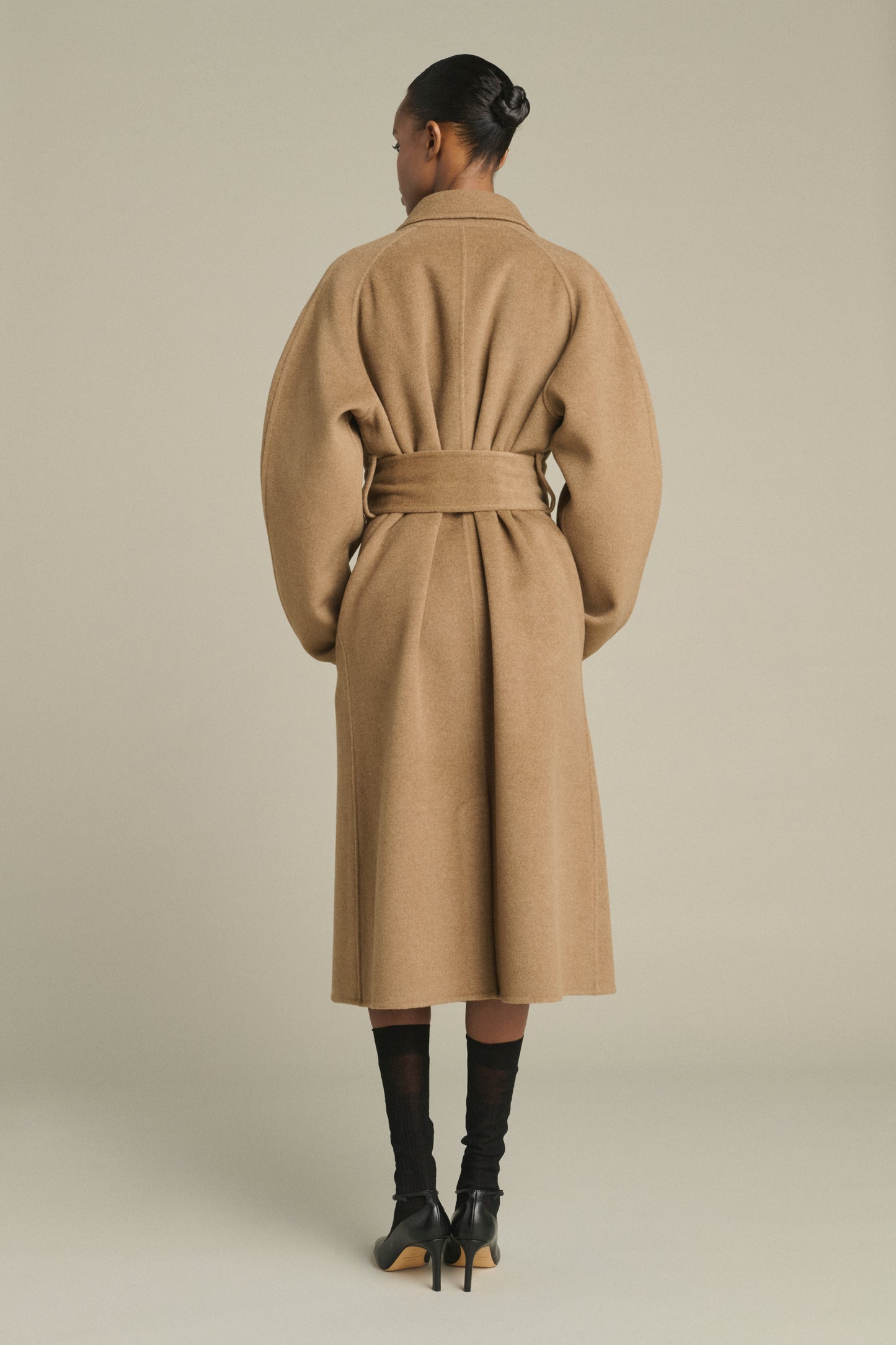 Harvard coat - Camel Marl - Wool - Women