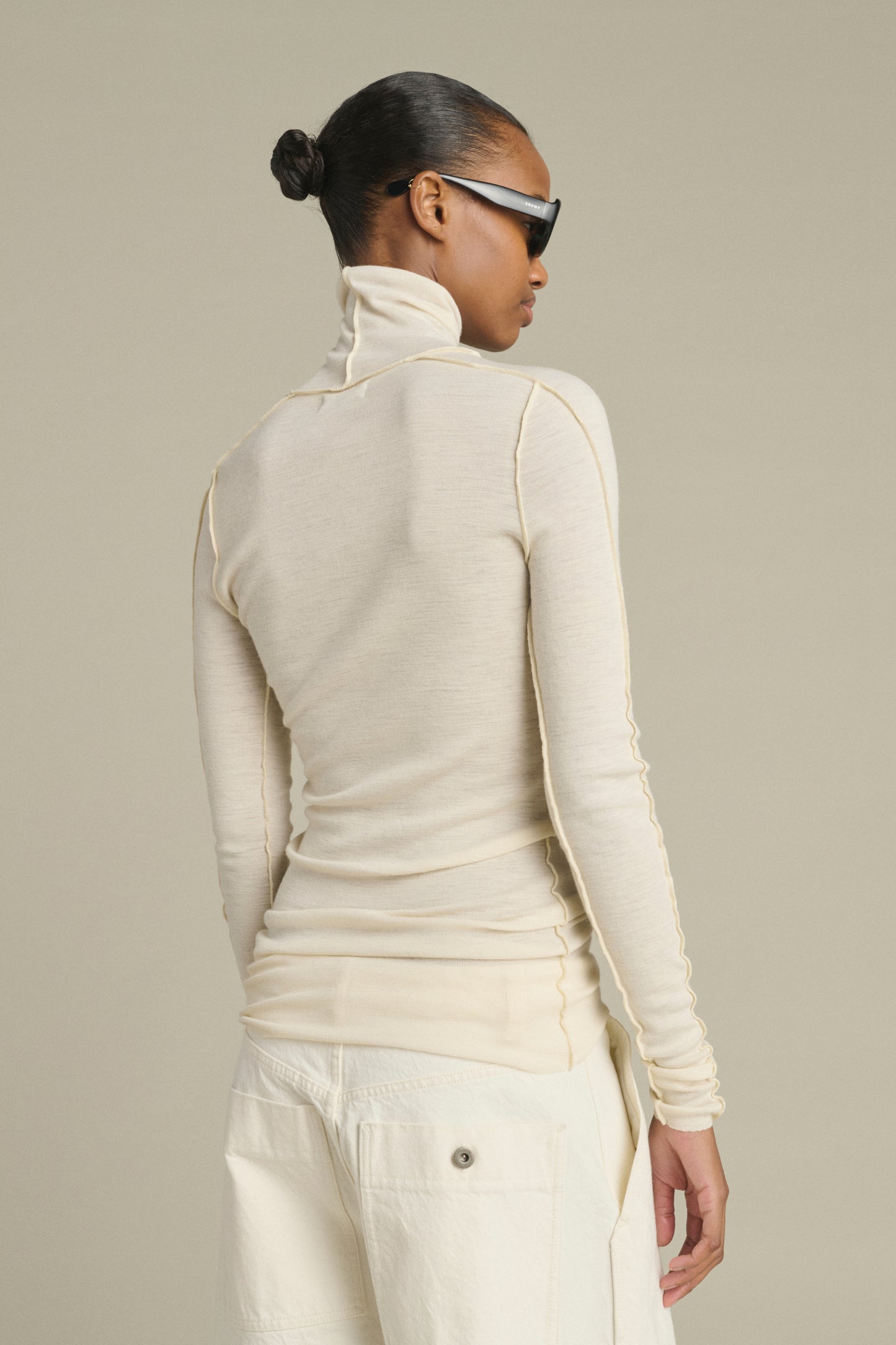 Lois T-Shirt - Ecru - Wool - Women