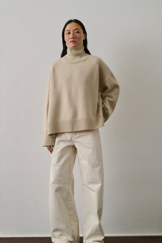 Pull William - Écru Chiné - Laine - Femme