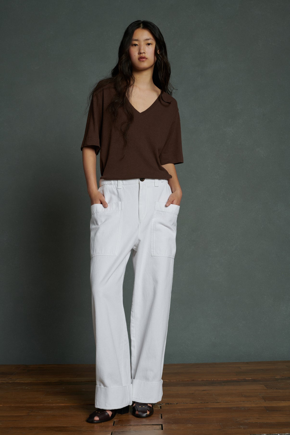 Jean Andorre - Blanc - Coton - Femme vue 4