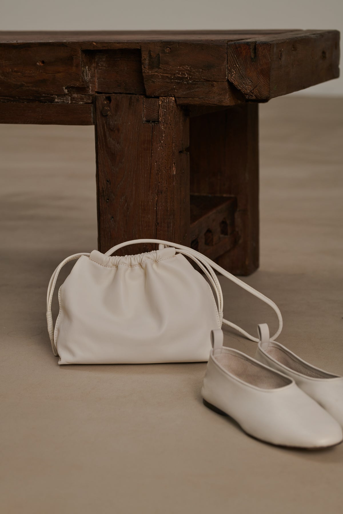 Suzette bag - Light Grey - Leather - Women vue 8