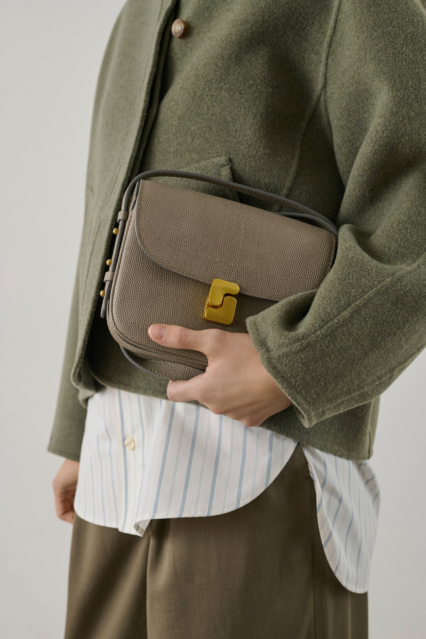Bellissima Mini bag - Grey - Leather - Women