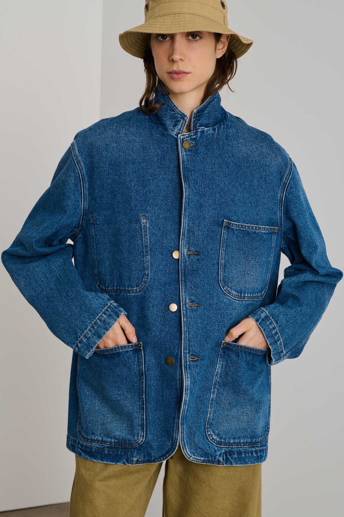 Veste Charlize - Bleu - Coton - Femme vue 2
