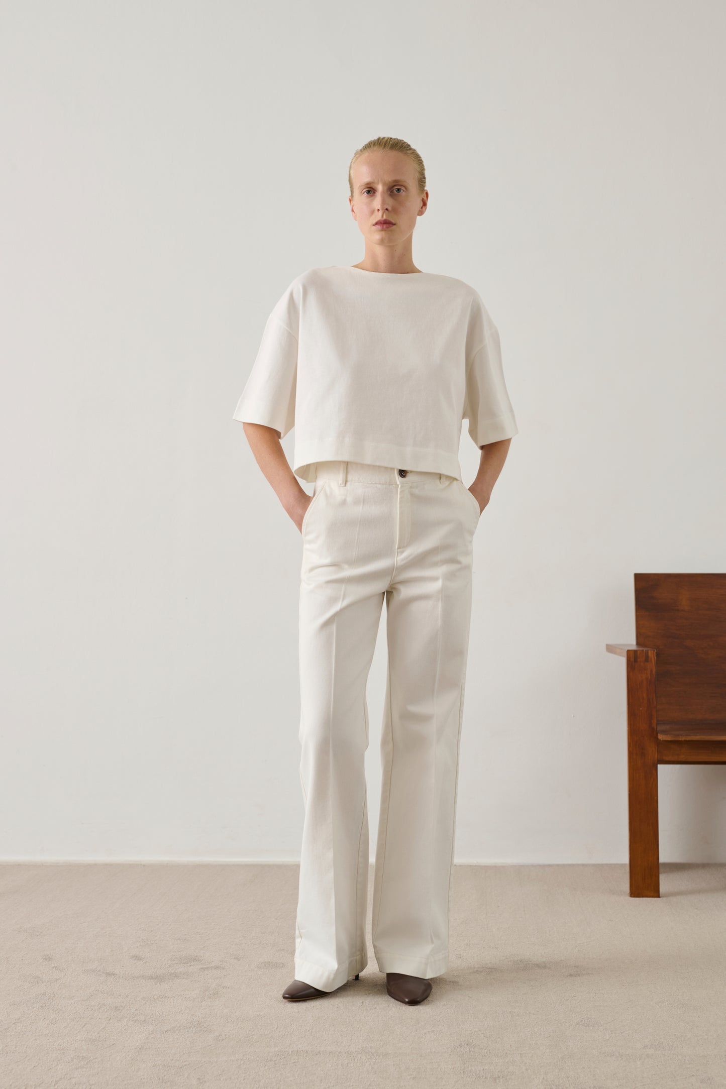 Davina t-shirt - Off White - Cotton - Women