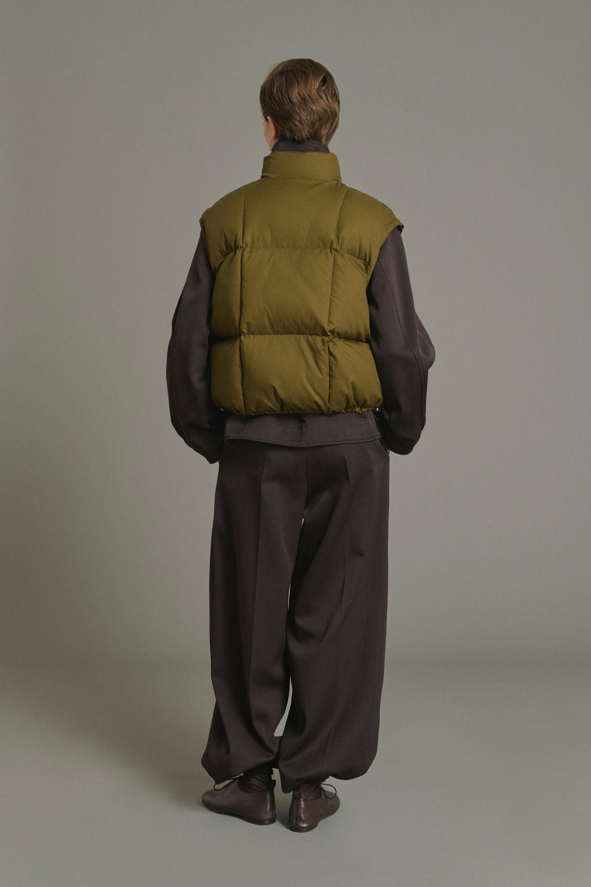 Jensen puffer jacket - Khaki - Cotton - Women vue 2