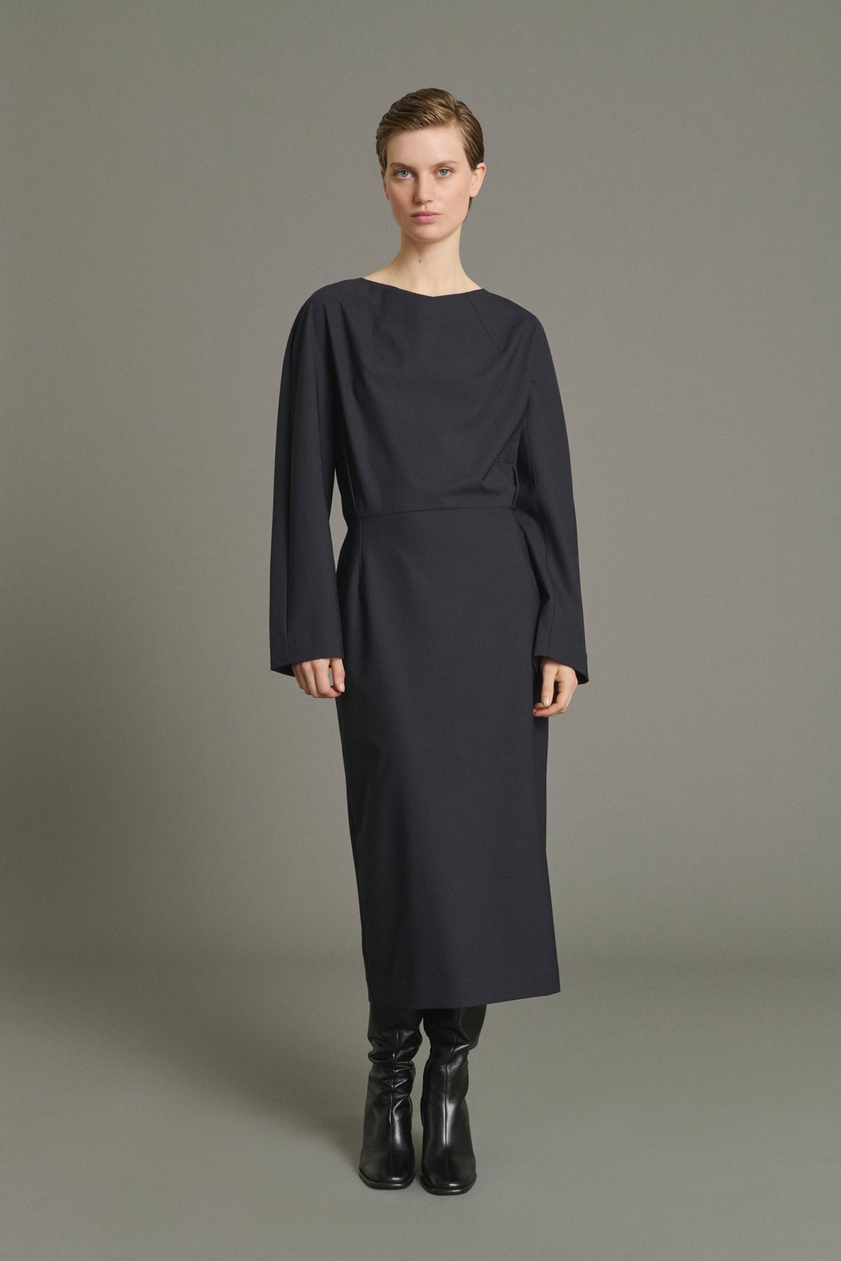 Julia Dress - Dark Navy - Women vue 1
