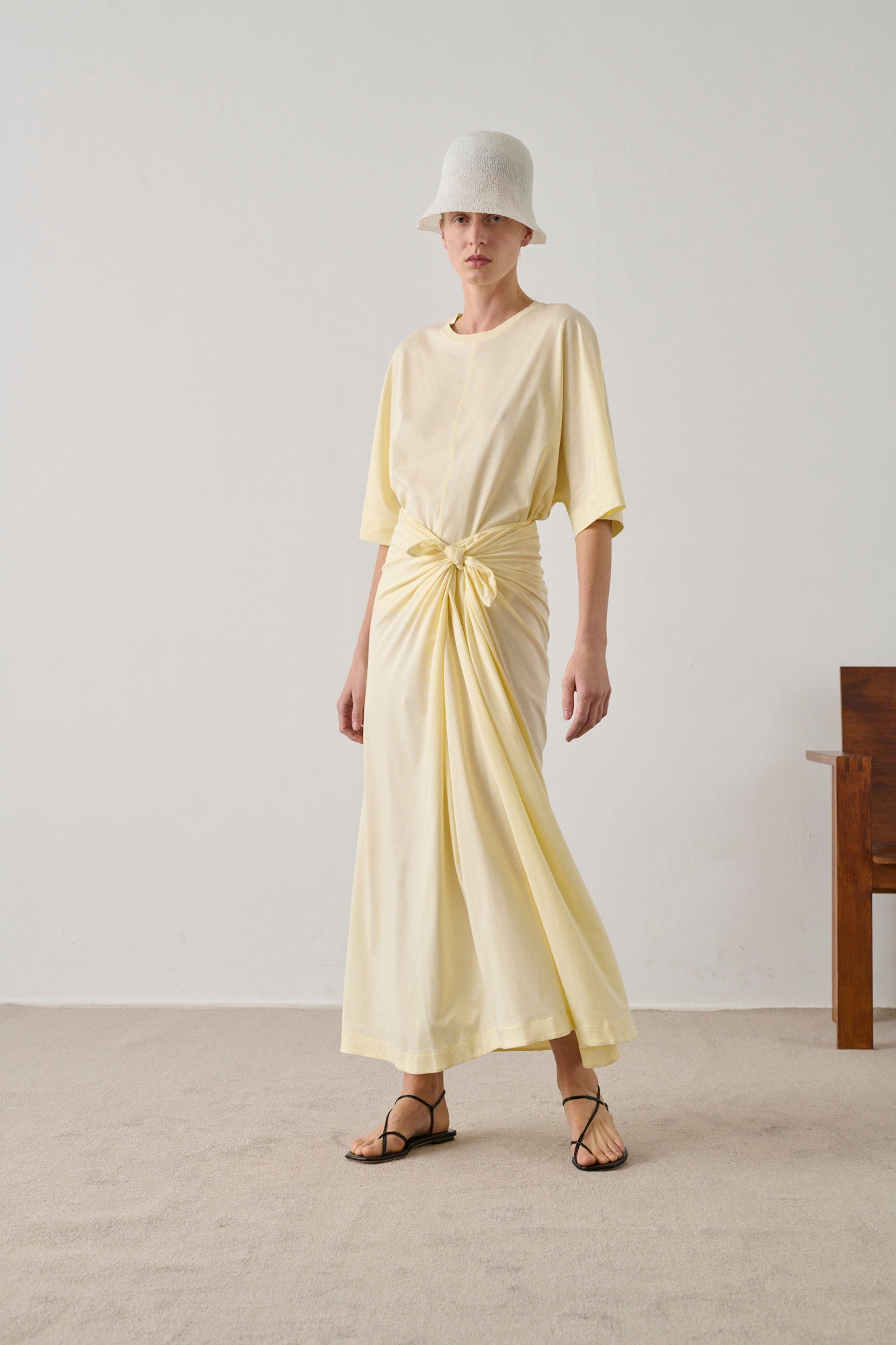 Helsinki t-shirt - Pale Yellow - Cotton - Women