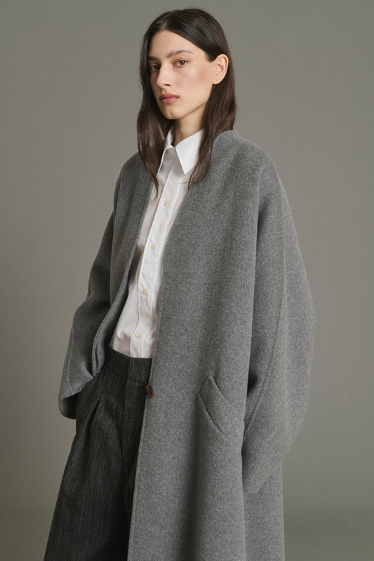 Harrow coat - Light Grey - Wool - Women