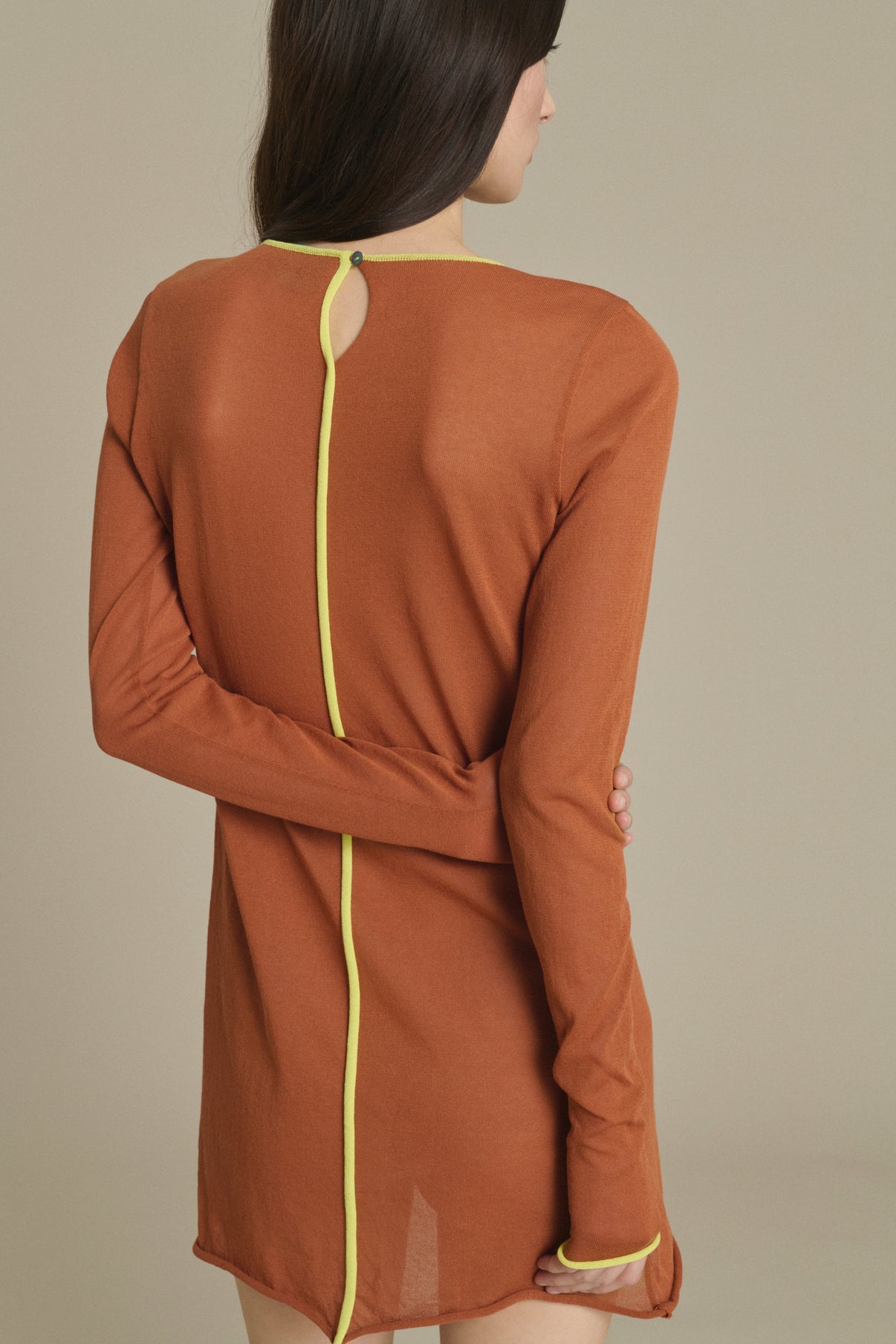 Irene Mini dress in caramel knit Soeur & TL180 - Soeur vue 4