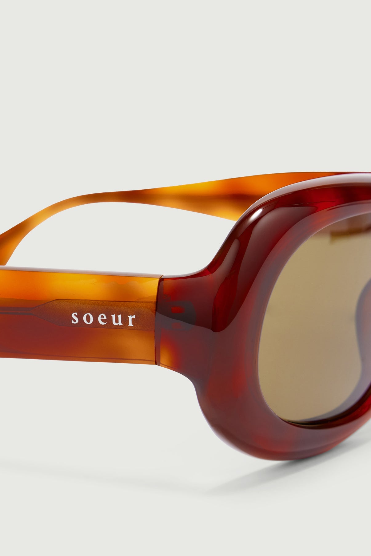 Lunettes de soleil Lee - Écaille - Femme vue 4