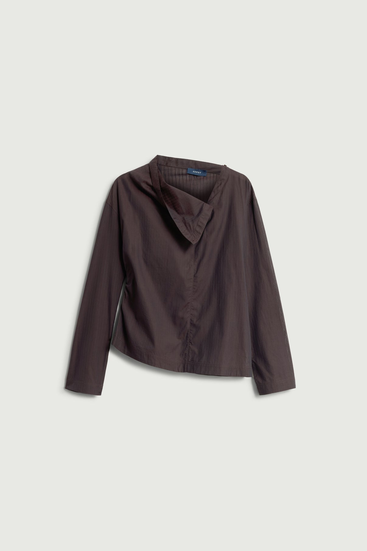 Lana Blouse - Fig/Brown - Cotton - Women vue 6