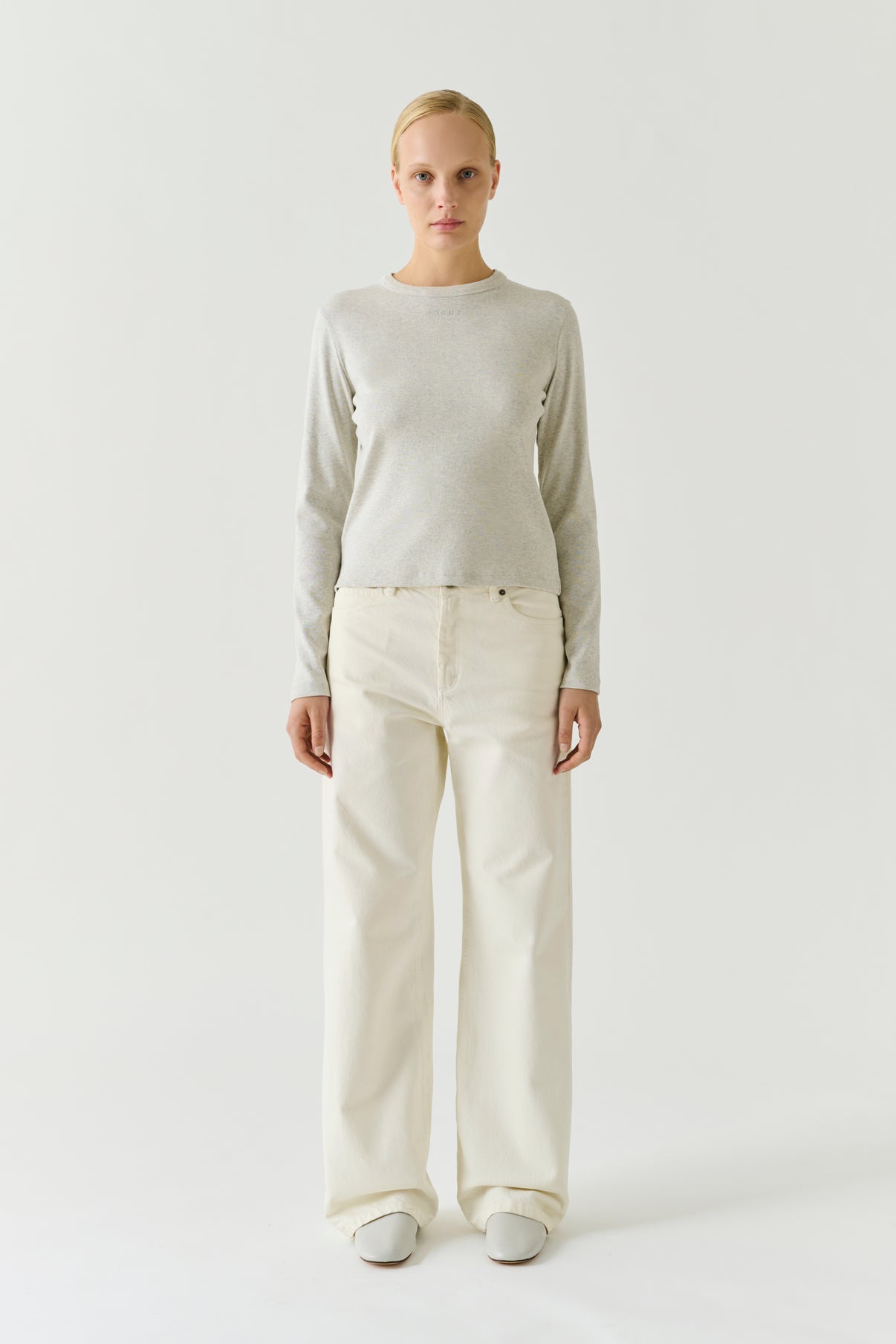 T-shirt Flavie - Marl Grey - Cotton - Women vue 2