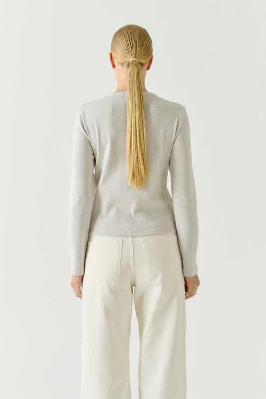 T-shirt Flavie - Marl Grey - Cotton - Women