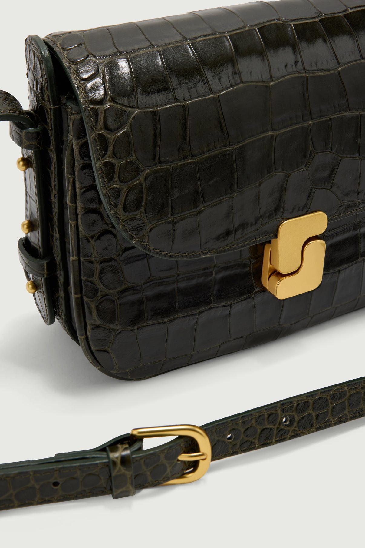 Bellissima Mini bag - Olive Green - Leather - Women vue 3