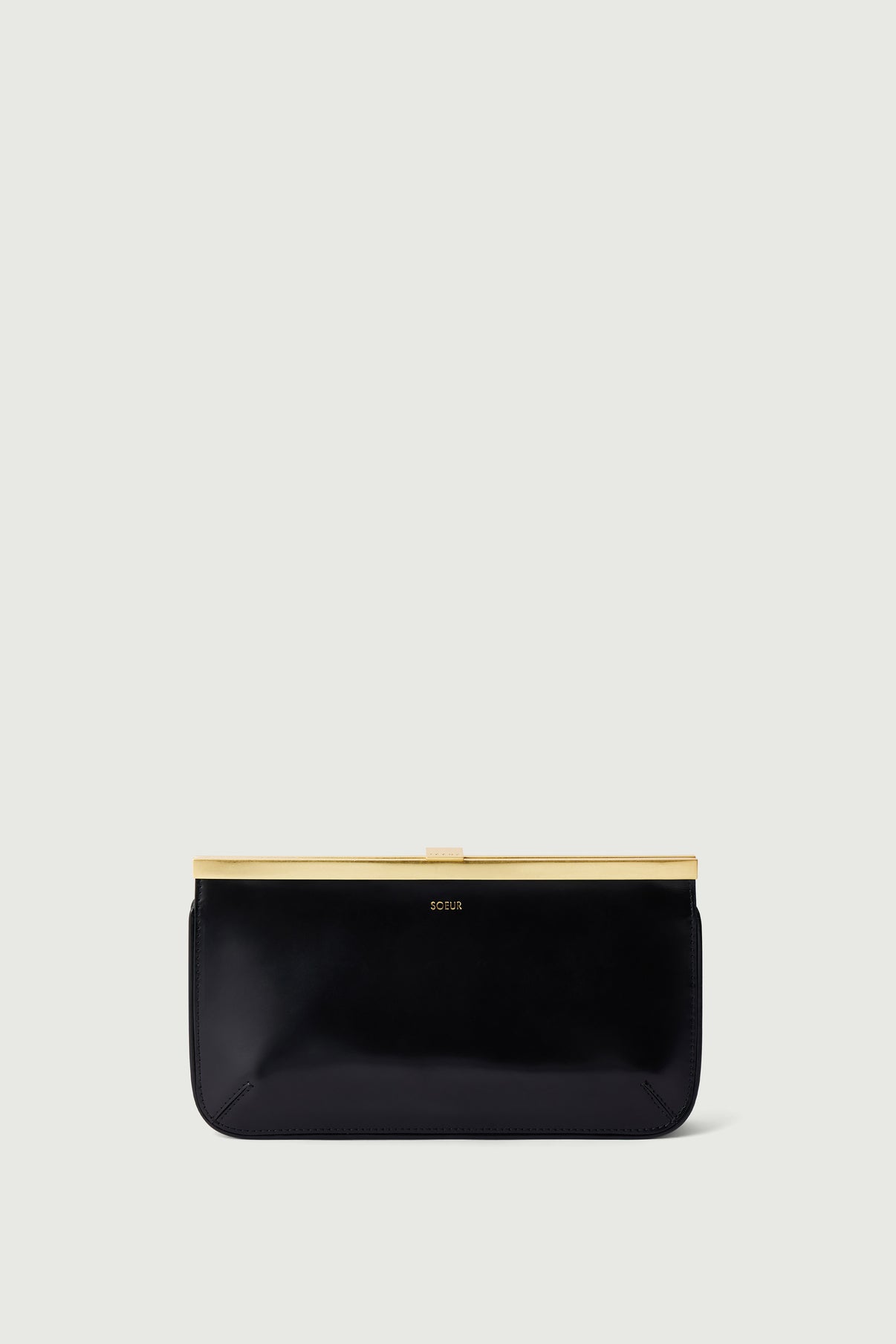 Pochette Asmar - Noir - Cuir - Femme vue 1