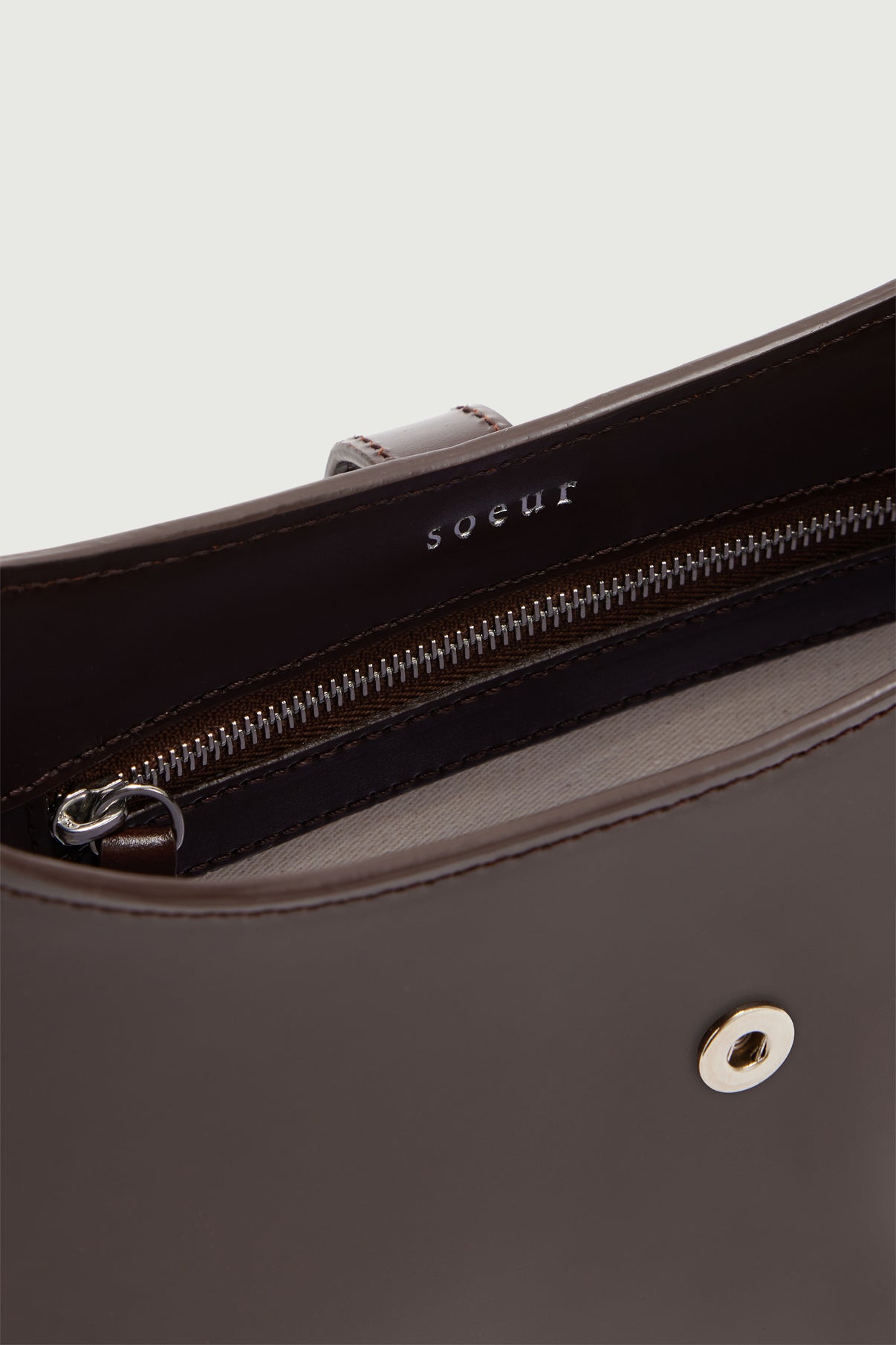 Bonnie bag – Chocolate – Leather – Women vue 4